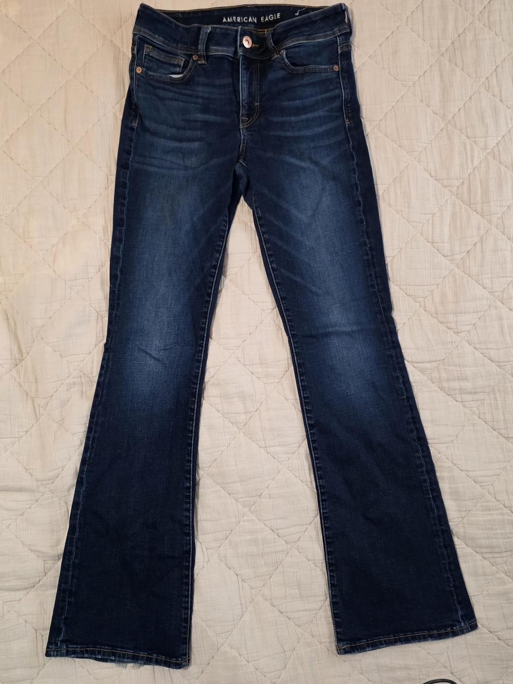 American Eagle Outfitters Women's Dark Wash Flare Jeans